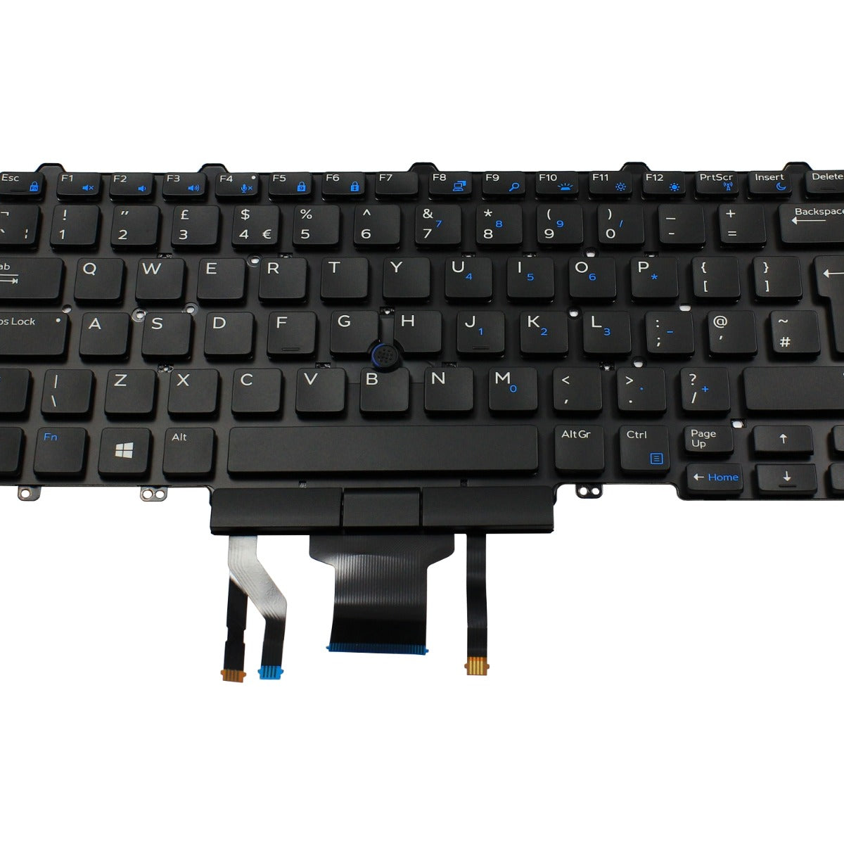 Tastatura laptop pentru Dell Latitude 12 E7250 14 5000 E5450 E5470 E5480 E5490 E7000 E7450 E7470 E7480 E7490 3340 3350 model UK, UK, iluminată, fără NumPad