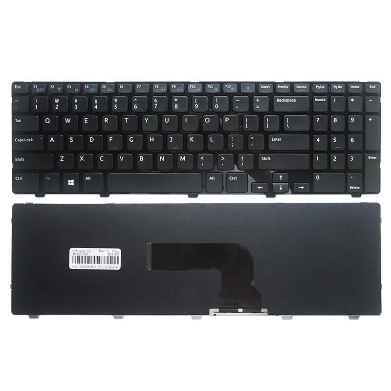 Tastatura laptop pentru Dell Inspiron 15 3521 3537 15R 5521 5537 15R I5535 Latitude 3540 Vostro 2521, US International, fără iluminare, cu NumPad
