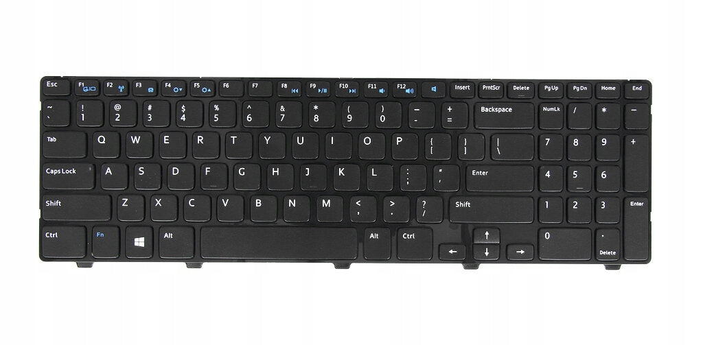 Tastatura laptop pentru Dell Inspiron 15 3521 3537 15R 5521 5537 15R I5535 Latitude 3540 Vostro 2521, US International, fără iluminare, cu NumPad