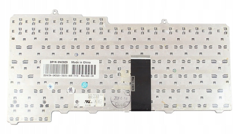 Tastatura laptop pentru Dell Inspiron 1501 630m 640m 6400 9400 E1405 E1505 E1705 Latitude 131, UK, fără iluminare, fără NumPad