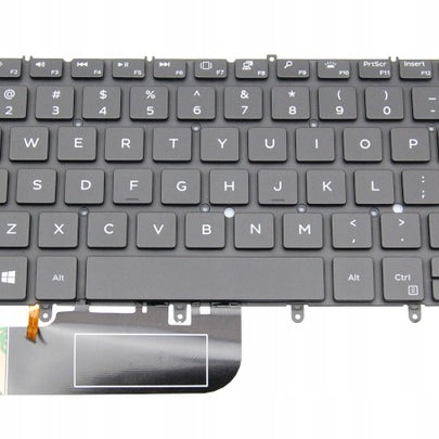 Tastatura laptop pentru Dell XPS 13 7390 9357 9370 9380 7200 2in1 no frame backlit, Nordic, iluminată, fără NumPad