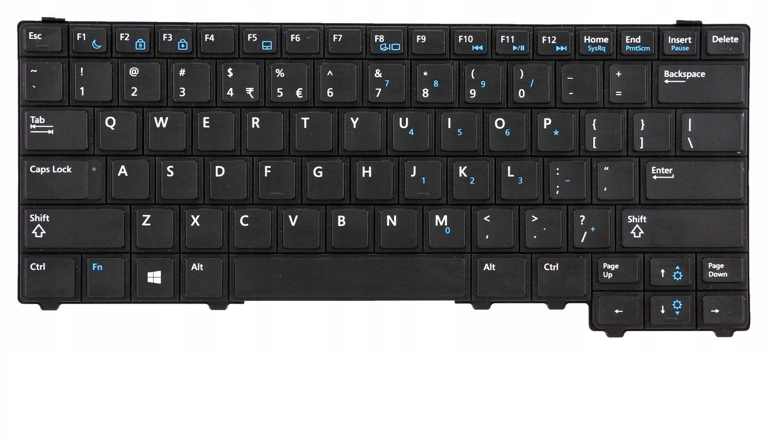 Tastatura laptop pentru Dell E5440, US International, fără iluminare, fără NumPad