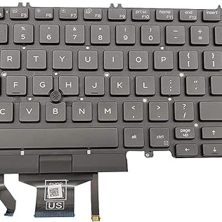 Tastatura laptop pentru Dell Precision 3500 3501 3540 3541 Latitude 5500 5501 5510 0MMHTV, US International, iluminată, cu NumPad