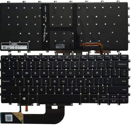 Tastatura laptop pentru Dell XPS 15 9575 2-in-1 15-9575 7590 M5540 NSK-EPABC 0HC1GN, US International, iluminată, fără NumPad