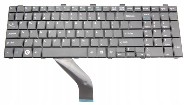 Tastatura laptop pentru Fujitsu-Siemens A530 A531 AH502 AH512 AH530 AH531 AH535 NH751, US International, fără iluminare, cu NumPad