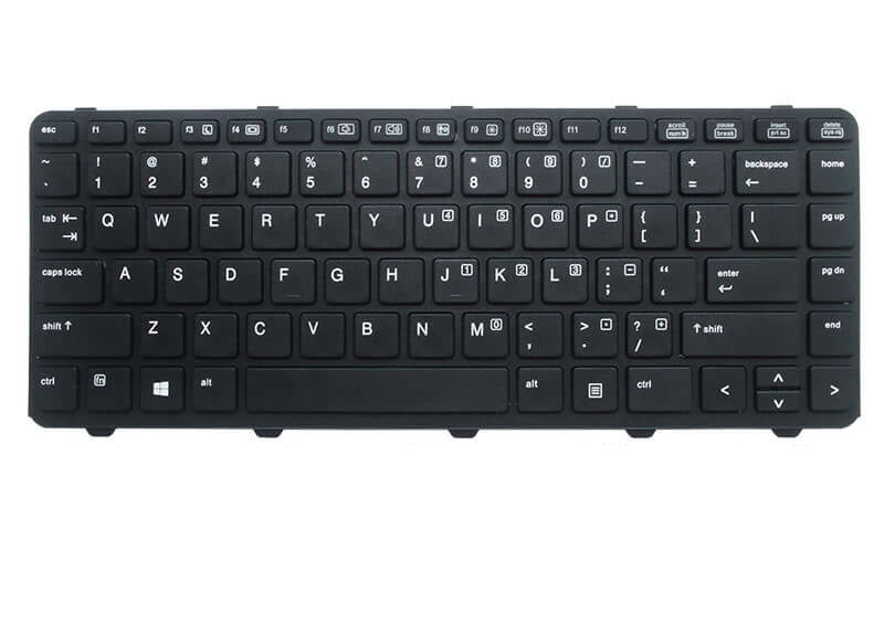 Tastatura laptop pentru HP PROBOOK 430 440 445 G2 640 G1 645 G1 cu rama, US International, fără iluminare, fără NumPad
