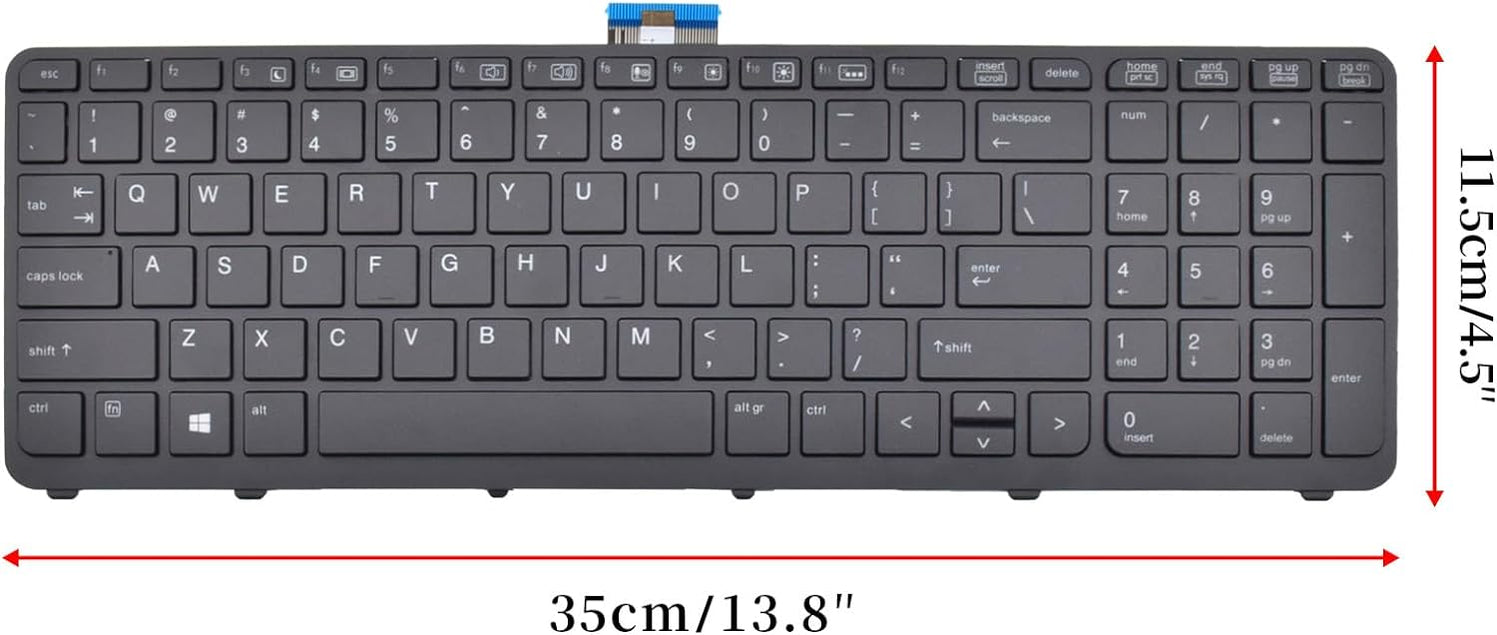 Tastatura laptop pentru HP ZBOOK 15 G1 ZBOOK 15 G2 ZBOOK 17 G1 ZBOOK 17 G2 iluminata, US International, iluminată, cu NumPad