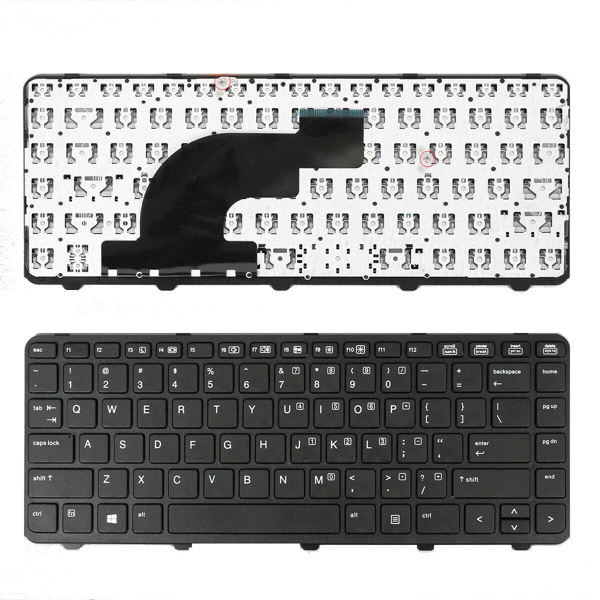 Tastatura laptop pentru for HP 440 G0 440 G1 455 G1 640 G1 645 G1 650 G1 430 G2, US International, fără iluminare, fără NumPad