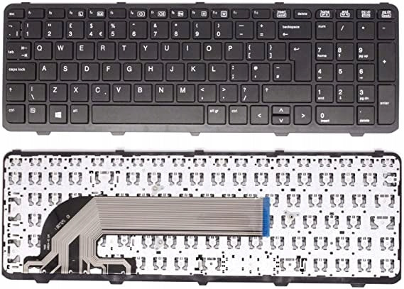 Tastatura laptop pentru HP 450 G0 G1 G2 455 G1 G2 470 G0 G1 G2 cu rama model UK, UK, fără iluminare, cu NumPad