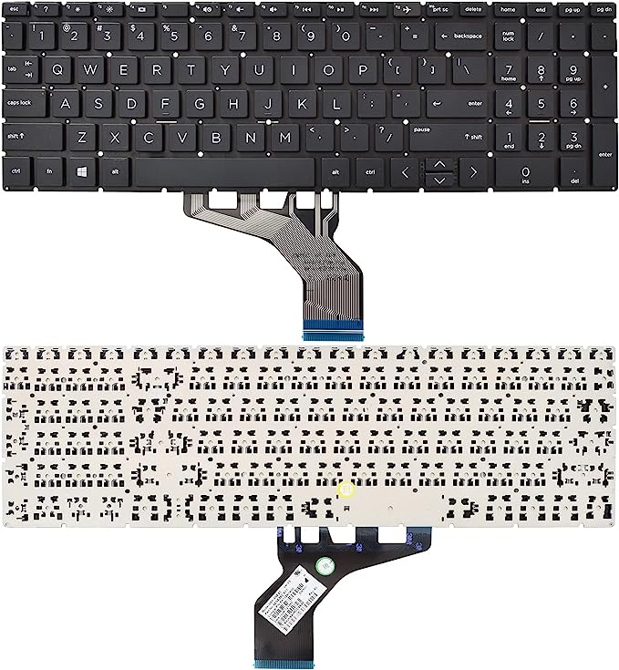 Tastatura laptop pentru HP 250 G7 255 G7 256 G7 17-CA 17-CA000 17-by 17-BY000 15-da 15-da000 15-da1000 15t-da0000, US International, fără iluminare, cu NumPad