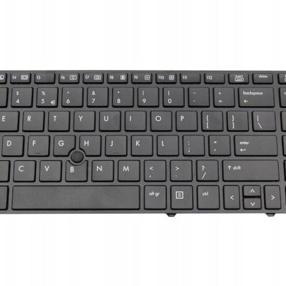 Tastatura laptop pentru HP Probook 6560B 6565B 6570B 6575B 8560p 8570p trackpoint, US International, fără iluminare, cu NumPad