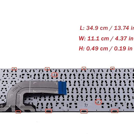Tastatura laptop pentru HP Probook 350 G1 350 G2 355 G1 355 G2 model B, US International, fără iluminare, cu NumPad