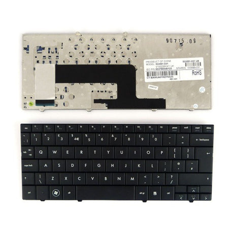Tastatura laptop pentru HP Mini 110 110-1000 110-1100 110-1200 model UK, UK, fără iluminare, fără NumPad