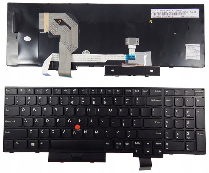 Tastatura laptop pentru Lenovo T570 T580 P51S P52S YOGA 370, US International, fără iluminare, cu NumPad