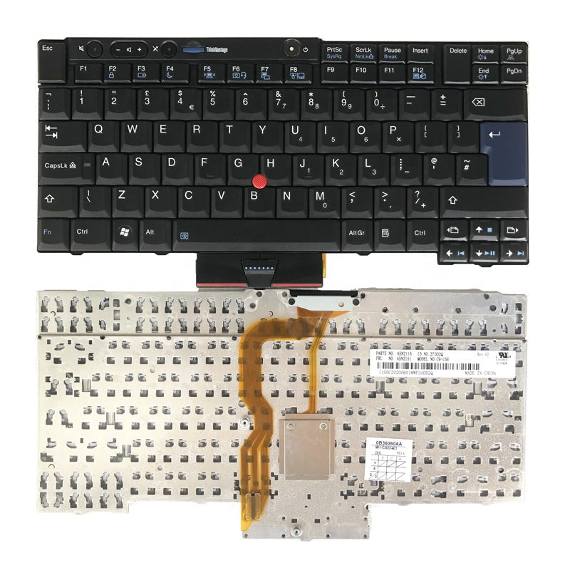 Tastatura laptop pentru Lenovo T420 T410 T510 T520 T400 T410s T420s X220 model UK, US International, fără iluminare, fără NumPad