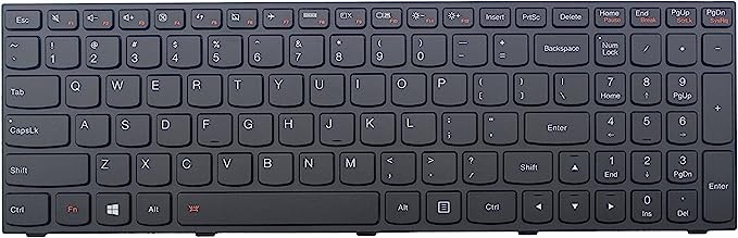 Tastatura laptop pentru Lenovo Z50-70 Z50-75 G50-30 G50-70 B50-70 E51 G50 neagra iluminata, US International, iluminată, cu NumPad