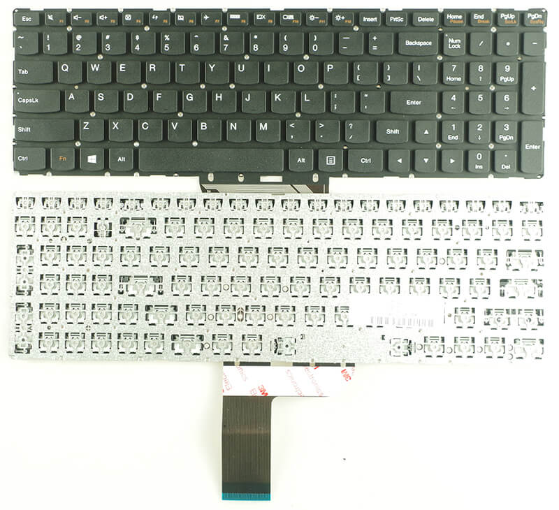 Tastatura laptop pentru Lenovo YOGA 500 500-15 500-15IBD 500-15ISK 500-15IHW fara rama, US International, fără iluminare, cu NumPad