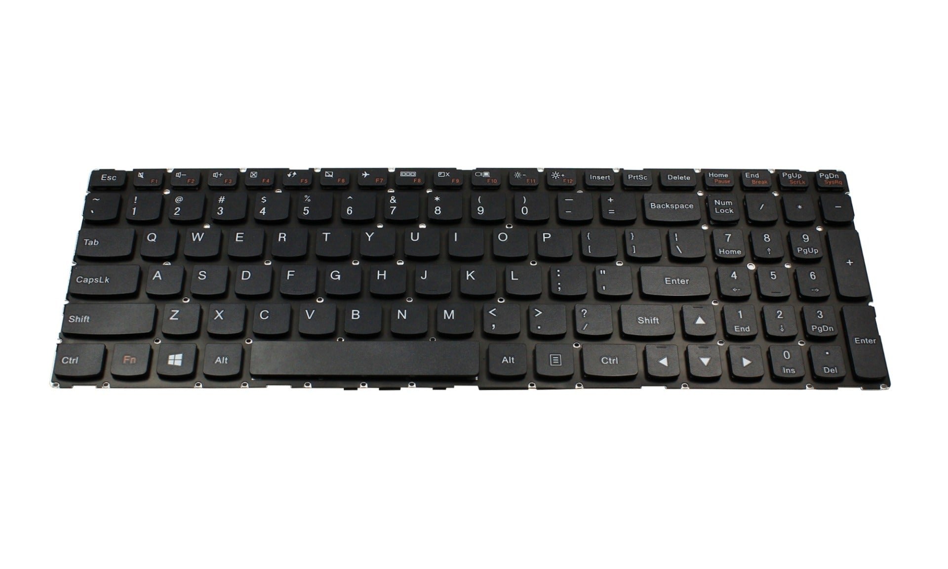 Tastatura laptop pentru Lenovo YOGA 500 500-15 500-15IBD 500-15ISK 500-15IHW fara rama, US International, fără iluminare, cu NumPad