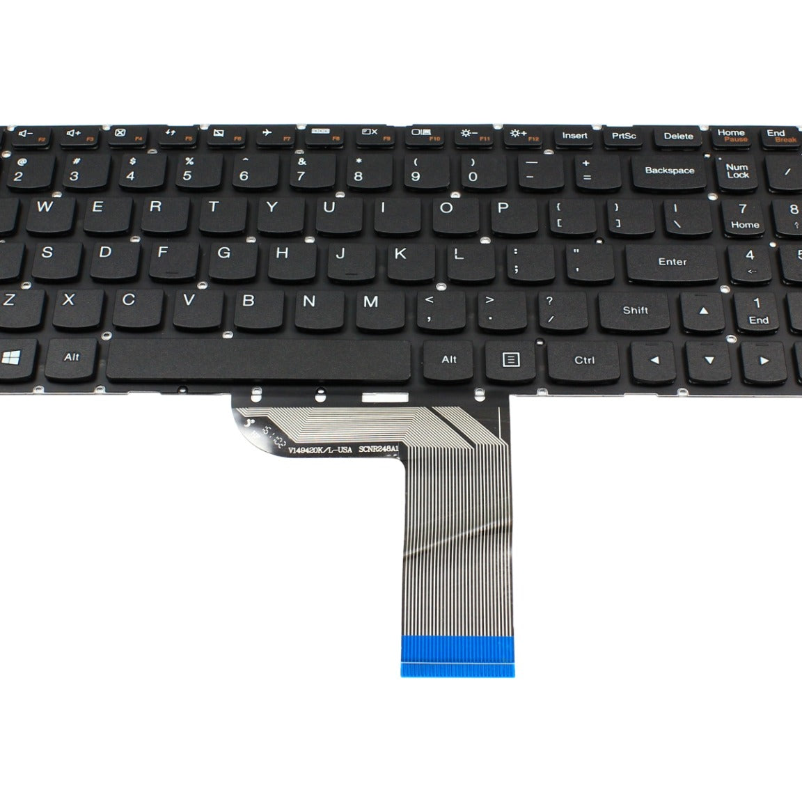 Tastatura laptop pentru Lenovo 700-15 700-15ISK 700-17ISK 700-17, US International, fără iluminare, cu NumPad