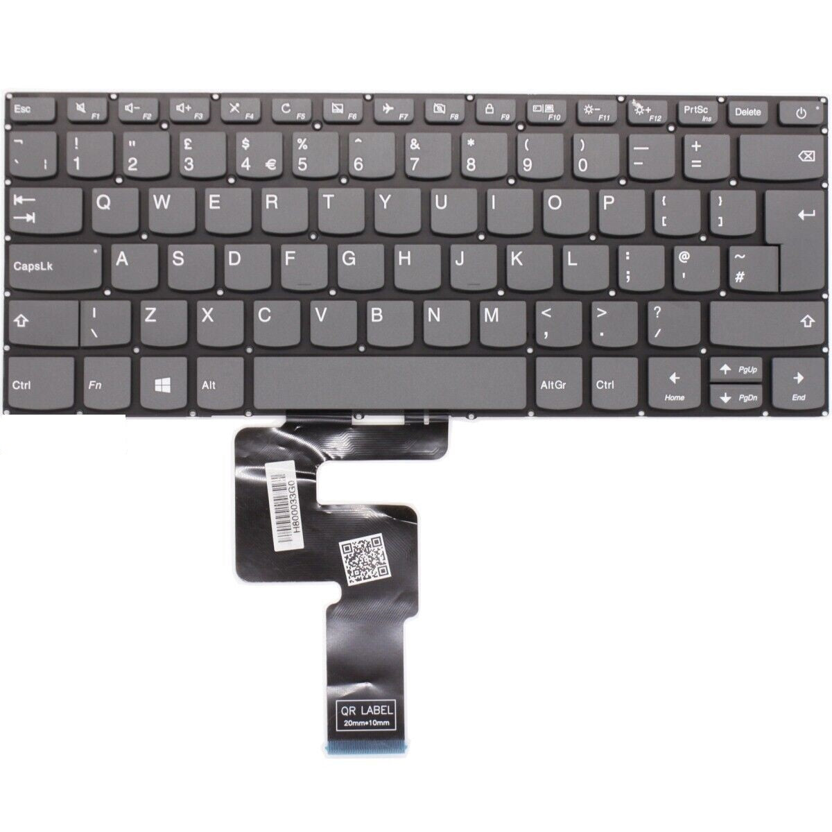 Tastatura laptop pentru Lenovo IdeaPad 320-14AST 320-14IAP model UK, UK, fără iluminare, fără NumPad