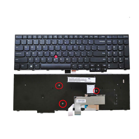 Tastatura laptop pentru Lenovo ThinkPad E570 E570c E575, US International, fără iluminare, cu NumPad