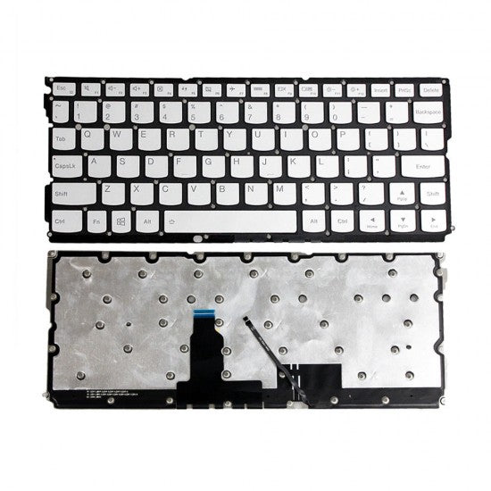 Tastatura laptop pentru Lenovo Yoga 4s 900s 900S-12ISK silver us, US International, iluminată, fără NumPad