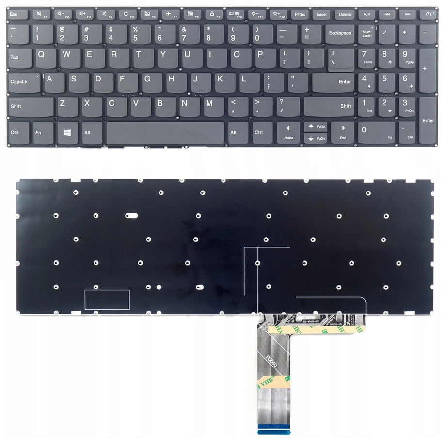 Tastatura laptop pentru Lenovo IdeaPad S145-15IWL S145-15AST S145-15API buton pornire, US International, fără iluminare, cu NumPad