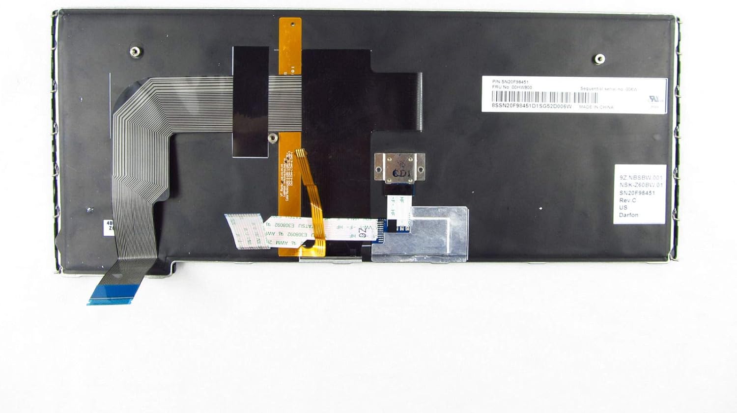 Tastatura laptop pentru Lenovo IBM ThinkPad S3 YOGA 14 BACKLIT SN20F98414 00hw800 MT 20DM 20DN, US International, iluminată, fără NumPad