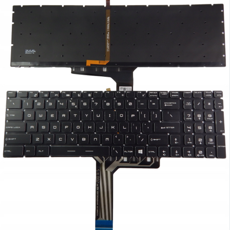 Tastatura laptop pentru for MSI GL72 7RD GE72 GT72 GS63VR, US International, iluminată, cu NumPad