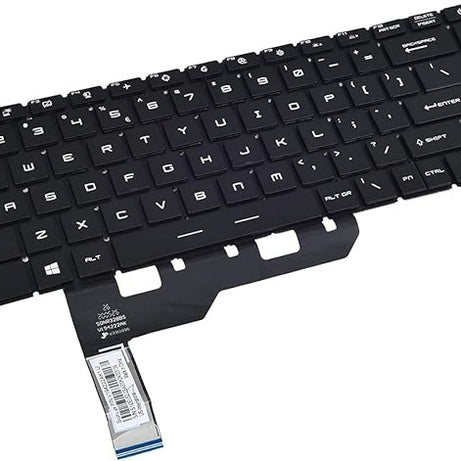 Tastatura laptop pentru MSI GE66 GS66 40687USBL GE66 Raider 11UE 12UH 10SE 10SF MS-1541, US International, iluminată, fără NumPad