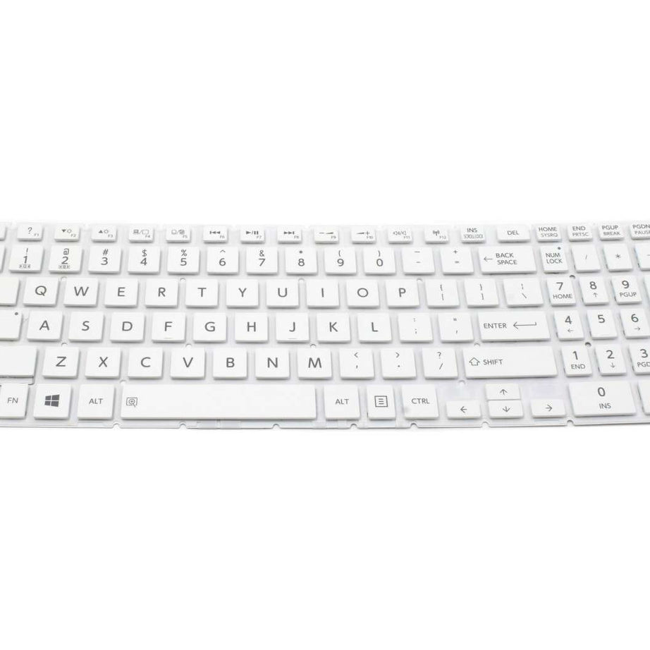 Tastatura laptop pentru Toshiba L50-C C55-C C50-C alba, UK, fără iluminare, cu NumPad
