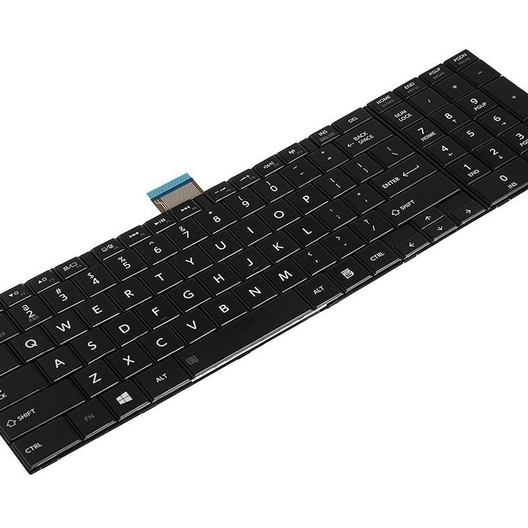 Tastatura laptop pentru for Toshiba Satellite C50D C55-A C55T-A C56 C70A C75A C50, US International, fără iluminare, cu NumPad