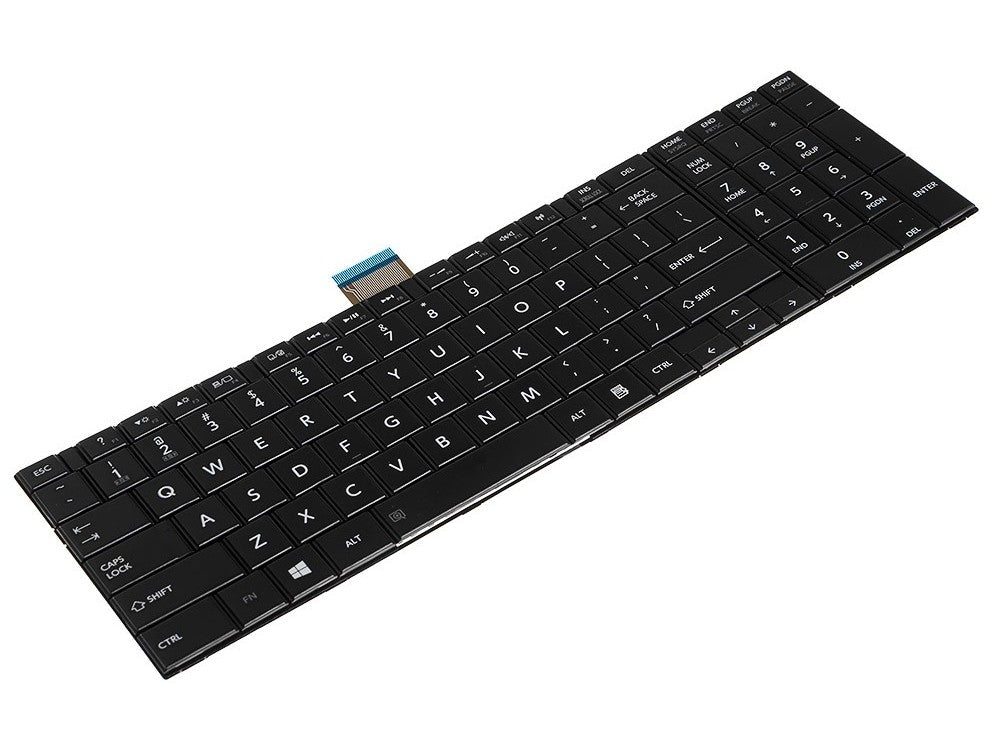 Tastatura laptop pentru for Toshiba Satellite C50D C55-A C55T-A C56 C70A C75A C50, US International, fără iluminare, cu NumPad