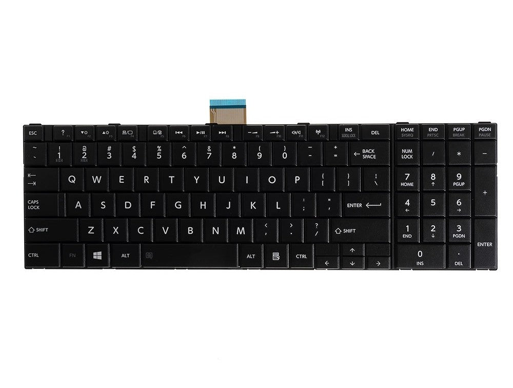 Tastatura laptop pentru for Toshiba Satellite C50D C55-A C55T-A C56 C70A C75A C50, US International, fără iluminare, cu NumPad