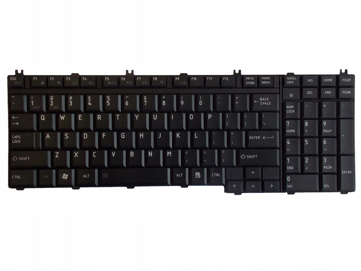 Tastatura laptop pentru Toshiba A500 A505 L350 L500 P300 P500 L355 L350D L355D Tecra A11 S11, US International, fără iluminare, cu NumPad