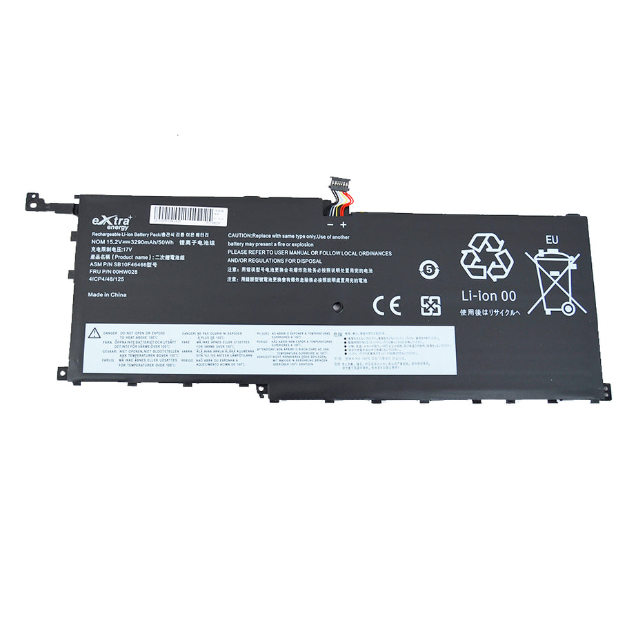 Baterie laptop Lenovo X1 Yoga 1st Gen (Type 20FQ 20FR) X1 Yoga 2nd Gen (Type 20JD 20JE 20JF 20JG) X1 Carbon gen 4 (Type 20FB, 20FC) 00HW028, 4 celule, 3290mAh, 15.2V, Li-Polymer