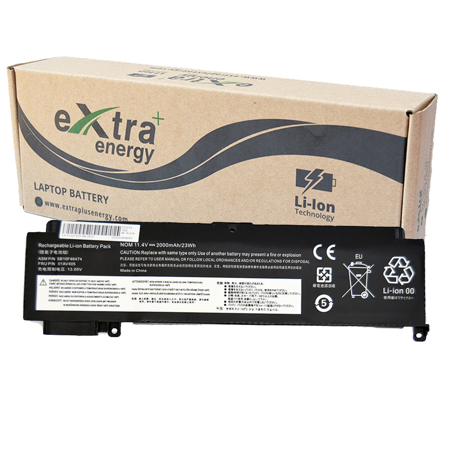 Baterie laptop Lenovo ThinkPad T460s T470s 01AV405 01AV406 01AV407 01AV408, 3 celule, 2000mAh, 11.4V, Li-Ion