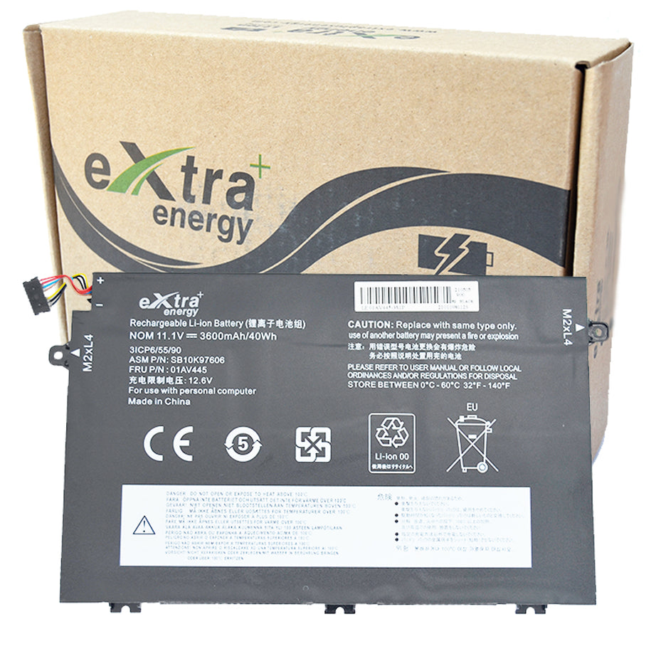 Baterie laptop Lenovo ThinkPad E14 E15 E480 E485 E490 E495 E580 E585 E590 E595 L17L3P51 SB10K97606 01AV445, 4 celule, 4100mAh, 11.1V, Li-Polymer