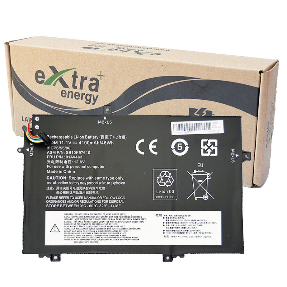 Baterie laptop Lenovo ThinkPad L480 L580 L17L3P5 SB10K97610 01AV463, 3 celule, 4100mAh, 11.1V, Li-Ion