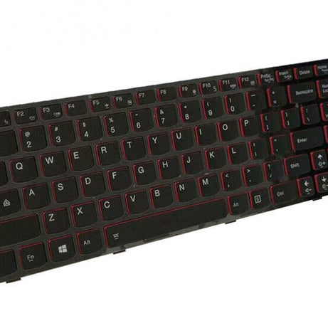 Tastatura laptop pentru Lenovo Y500 Y510P taste rosii cu rama, US International, iluminată, cu NumPad