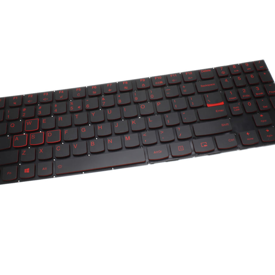 Tastatura laptop pentru Lenovo Y520-15IKBN Y520-15IKBA RED, US International, fără iluminare, cu NumPad