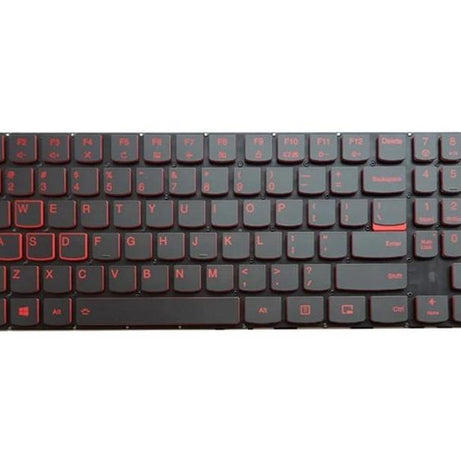 Tastatura laptop pentru Lenovo Y520-15IKBN Y520-15IKBA RED, US International, fără iluminare, cu NumPad