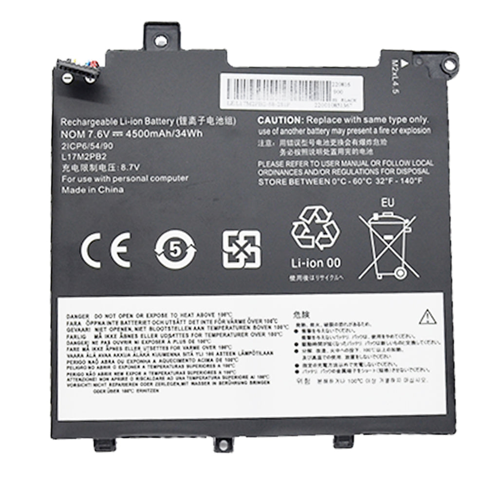 Baterie laptop Lenovo V330-14IKB V330-14ARR L17C2PB1 L17C2PB2 L17L2PB1 L17M2PB2, 2 celule, 4500mAh, 7.6V, Li-Ion