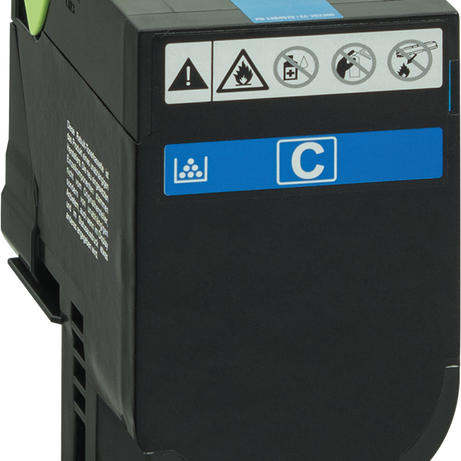 Toner compatibil Lexmark 78C2XC0 pentru Lexmark CS421ADN, Lexmark CS421DN și Lexmark CS52DN, Cyan, 5.000 pagini