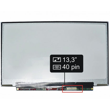 Display laptop 13.3 inch subtire 1366x768 WXGA HD LTN133AT25-T01 306mm 40 pini