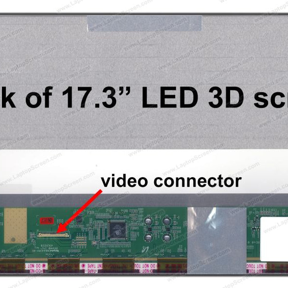 Display laptop 17.3 inch 1920x1080 FHD compatibil 3D model LTN173HT02-D02 40 pini
