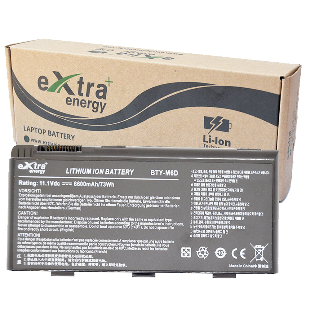 Baterie laptop MSI GT60 GT70 GT660 GT680 GT683 GT780 GT783 GX660 GX680 GX780 BTY-M6D, 9 celule, 6600mAh, 11.1V, Li-Ion