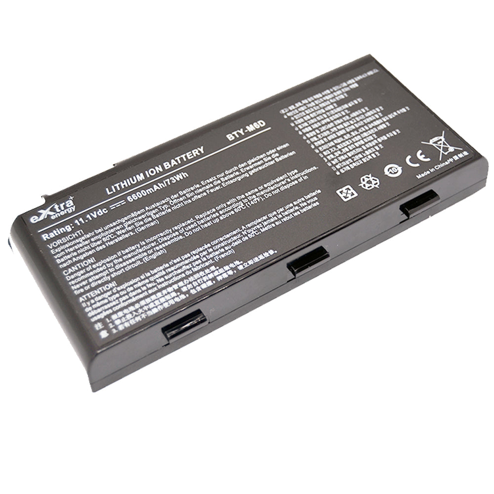 Baterie laptop MSI GT60 GT70 GT660 GT680 GT683 GT780 GT783 GX660 GX680 GX780 BTY-M6D, 9 celule, 6600mAh, 11.1V, Li-Ion