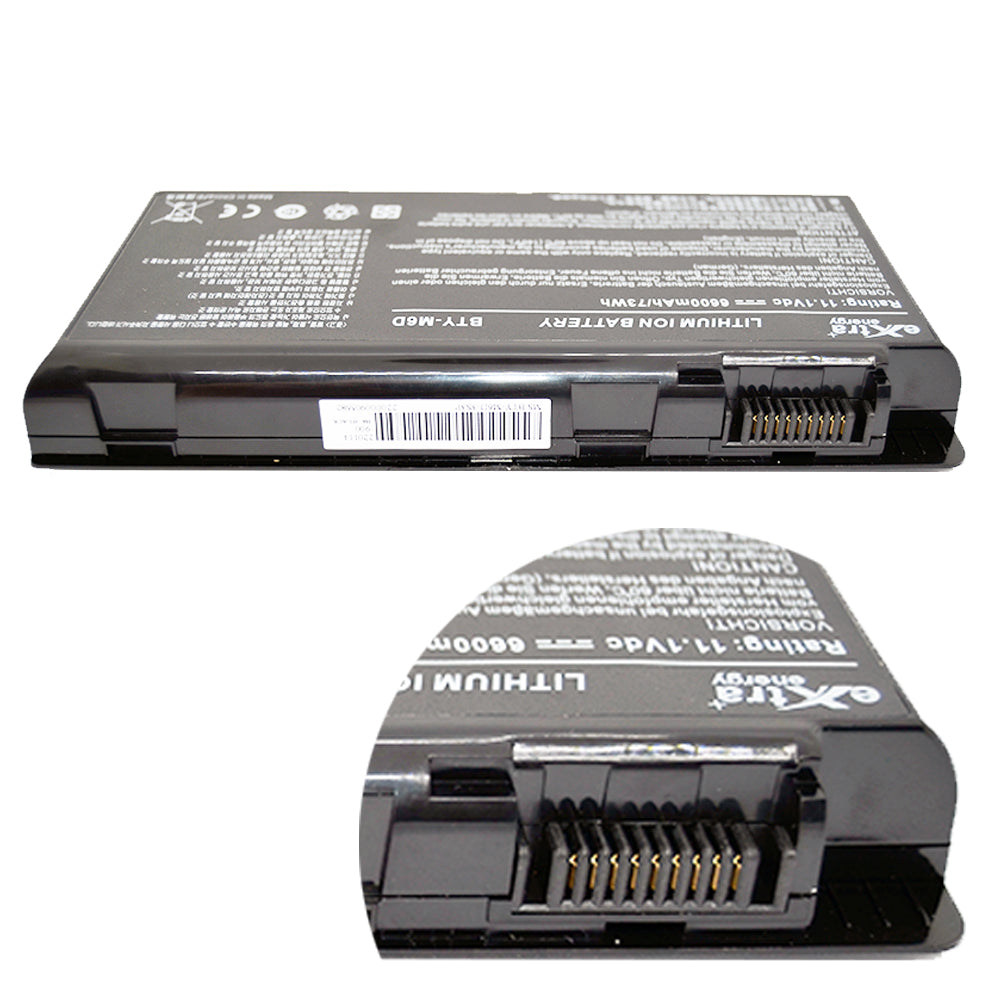 Baterie laptop MSI GT60 GT70 GT660 GT680 GT683 GT780 GT783 GX660 GX680 GX780 BTY-M6D, 9 celule, 6600mAh, 11.1V, Li-Ion