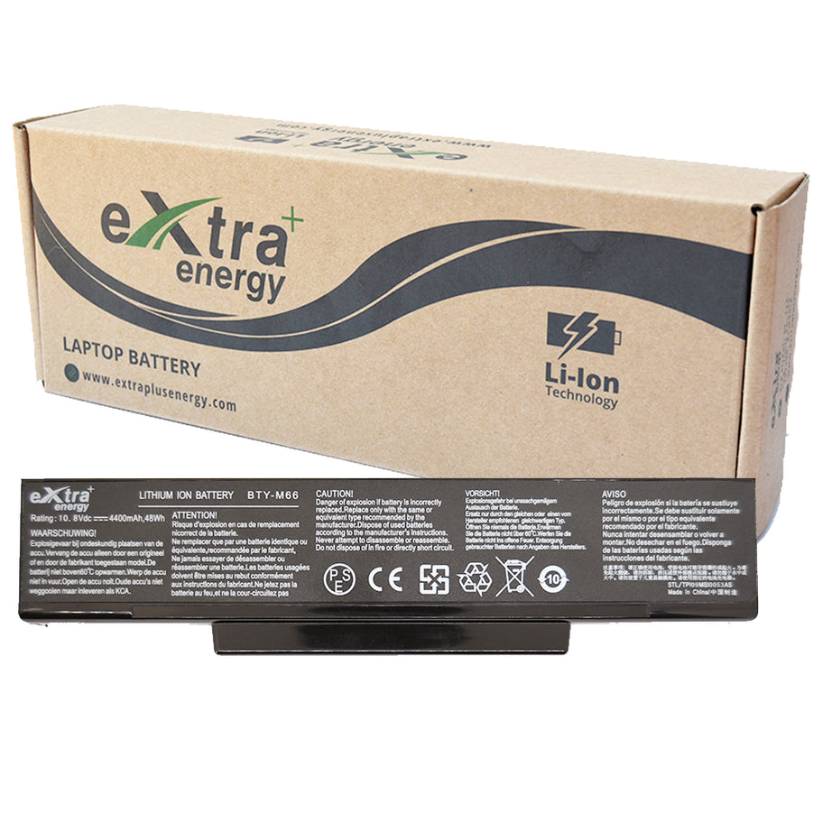 Baterie laptop MSI GX600 M662 Clevo M660 Asus A9 X56 X56K Z53 Z53J Z53S BTY-M66 M660NBAT-6, 6 celule, 4400mAh, 10.8V, Li-Ion